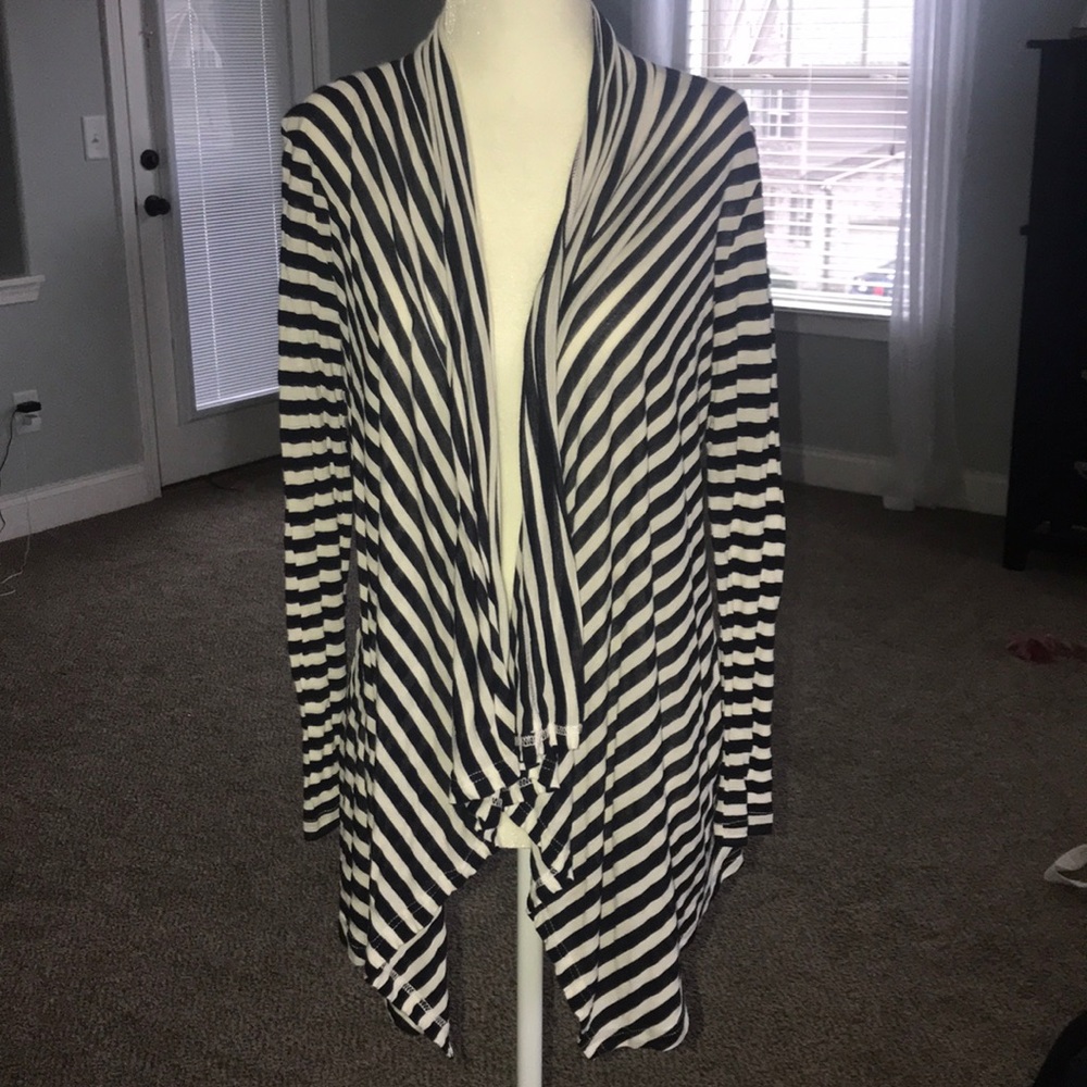 Lightweight nautical cardigan/wrap